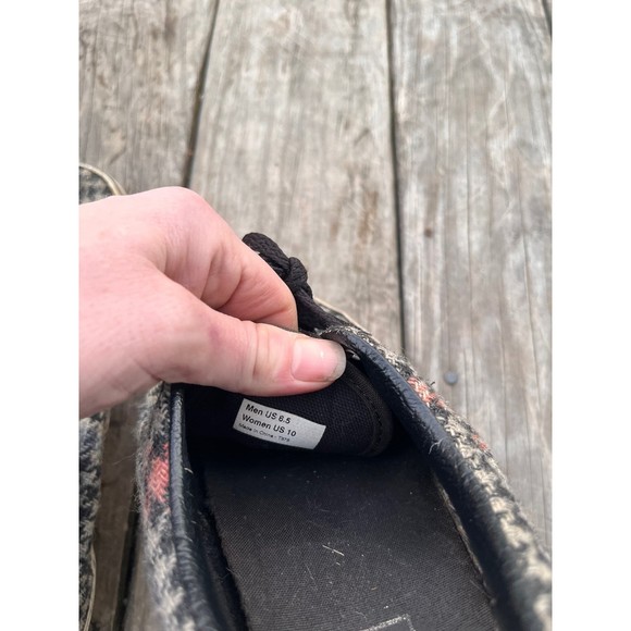 Vans Houndstooth Sneakers - Black, Gray, Red - Picture 9 of 10